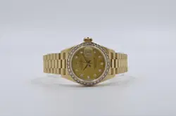 Rolex Lady-Datejust 26 mm 69178 Gold Diamond Dial - Diamond Bezel 1993 w B&P