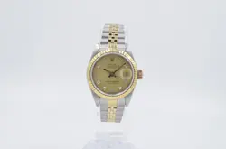 ROLEX LADY-DATEJUST 26MM 69173 CHAMPAGNE DIAMOND DIAL 1994 WITH BOX AND PAPERS