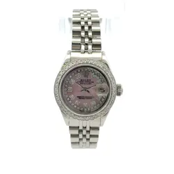 1973 ROLEX DATEJUST #6917 - 26MM LADIES MOP DIAMOND DIAL & DIAMOND BEZEL