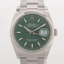 ROLEX DATEJUST 126200 SS AT MINT GREEN DIAL 3 EXTRA LINKS