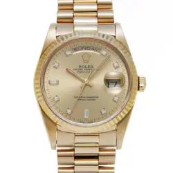 ROLEX DAY-DATE OLD DIAMOND 18238A A (1998) DIAMOND MEN'S AUTOMATIC #GZ030