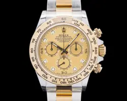 ROLEX DAYTONA 116503 18K YELLOW GOLD / SS DIAMOND CHAMPAGNE GOLD DIAL
