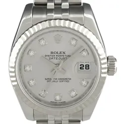 ROLEX DATEJUST 179174G WG DIAMOND AUTOMATIC LADIES #BS080