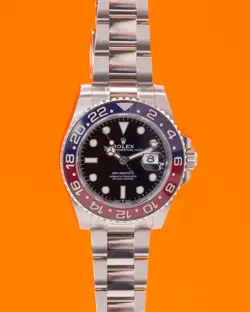 ROLEX GMT MASTER II 40MM 126710BLRO PEPSI ON OYSTER BRACELET 2024