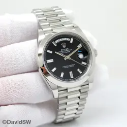 PLATINUM WITH BLACK