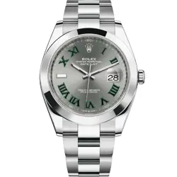 ROLEX DATEJUST 41 126300 - SLATE ROMAN, OYSTER - PRE-OWNED