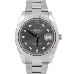 DATEJUST DIAMOND RHODIUM