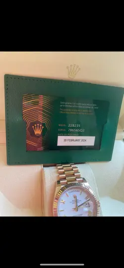 ROLEX DAY-DATE 40MM ROSE GOLD PRESIDENT BRACELET WHITE DIAL.