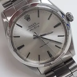 ROLEX AIR KING PRECISION 34 MM STEEL OYSTER AUTOMATIC WATCH 5500 CIRCA 1967