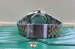 16233  Rolex Date-Just 36mm Two-Tone  Watch Diamond Dial & Bezel Jubilee Band