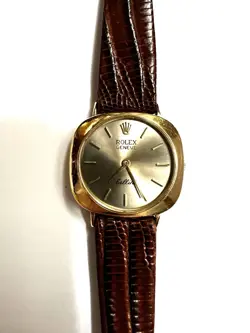 14K Rolex Vintage Cellini Ladies or Boys Strap Watch