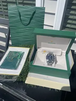 ROLEX SUBMARINER STEEL BLACK 40MM OYSTER WATCH 