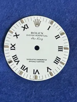 Original Rolex Air King Precision White Roman Dial For Ref 14000 5500 new