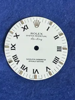 Original Rolex Air King Precision White Roman Dial For Ref 14000 5500 new