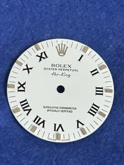Original Rolex Air King Precision White Roman Dial For Ref 14000 5500 new