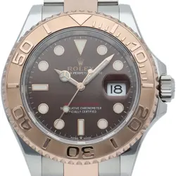 ROLEX YACHT-MASTER 40 WATCH CHOCOLATE 126621 WARRANTY CARD K18PG/STAINLESS S...
