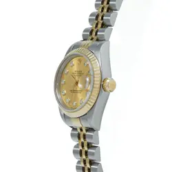 ROLEX Datejust 10P Diamond 69173G T series (manufactured around 1997) Champa...