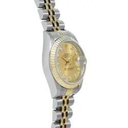 ROLEX Datejust 10P Diamond 69173G T series (manufactured around 1997) Champa...