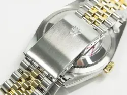 ROLEX Datejust SS xYG combination ivory pyramid Roman 16233 W series Mens16233