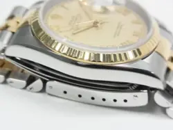 ROLEX Datejust SS xYG combination ivory pyramid Roman 16233 W series Mens16233