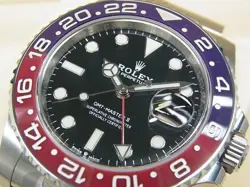 ROLEX GMT MASTERII RED BLUE BEZEL OYSTER BRACELET 126710BLRO MENS126710BLRO