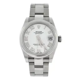Rolex Oyster Perpetual Datejust Automatic Watch Stainless Steel 31