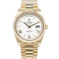 ROLEX DAY-DATE 40 228238 GOLD PRESIDENT - WHITE ROMAN