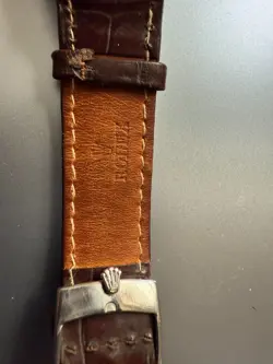 RARE ROLEX CHRONOMETER  1953/54 .CASE NUMBER 800 487/ 6022. ROLEX STRAP +BUCLE