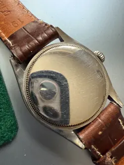 RARE ROLEX CHRONOMETER  1953/54 .CASE NUMBER 800 487/ 6022. ROLEX STRAP +BUCLE