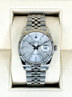 NEW 2025 ROLEX DATEJUST 36MM 126234 STAINLESS STEEL JUBILEE SILVER DIAL