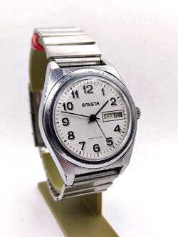 RARE Raketa ( "Rolex" ) Vintage 1980s Soviet LEGEND USSR Wrist Watch cal. 2628.H