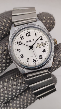 RARE Raketa ( "Rolex" ) Vintage 1980s Soviet LEGEND USSR Wrist Watch cal. 2628.H