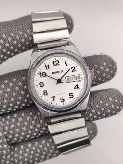 RARE Raketa ( "Rolex" ) Vintage 1980s Soviet LEGEND USSR Wrist Watch cal. 2628.H