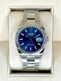 NEW 2025 ROLEX DATEJUST 36MM 126234 STAINLESS STEEL OYSTER BLUE DIAL