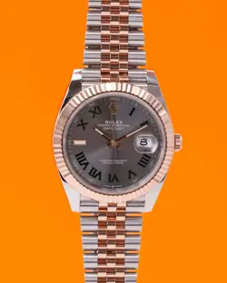 ROLEX DATEJUST 41MM 126331 ROSE GOLD WIMBLEDON JUBILEE FLUTED 2024