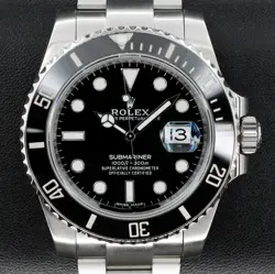 ROLEX SUBMARINER CERAMIC BEZEL BLACK DIAL 40MM AUTOMATIC - 116610LN