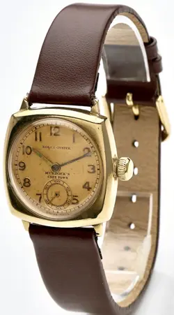Rolex Oyster ‘Murdocks Cape Town’ South Africa 1935 Vintage Gents Cushion Watch