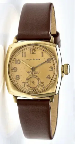 Rolex Oyster ‘Murdocks Cape Town’ South Africa 1935 Vintage Gents Cushion Watch