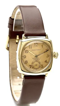 Rolex Oyster ‘Murdocks Cape Town’ South Africa 1935 Vintage Gents Cushion Watch