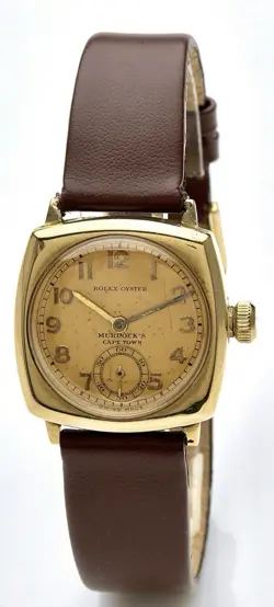 Rolex Oyster ‘Murdocks Cape Town’ South Africa 1935 Vintage Gents Cushion Watch