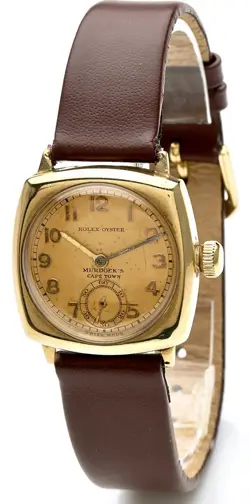 Rolex Oyster ‘Murdocks Cape Town’ South Africa 1935 Vintage Gents Cushion Watch
