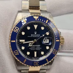 MINT PAPERS 2023 Rolex Submariner Date 41mm Ceramic Blue 18K Gold 126613LB BOX