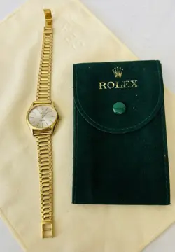 ROLEX  CELLINI ALL GOLD 18 KT LADIES MANUAL WINDING 19 RUBIES 38.849 GRAMS