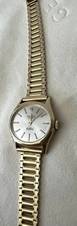 ROLEX  CELLINI ALL GOLD 18 KT LADIES MANUAL WINDING 19 RUBIES 38.849 GRAMS
