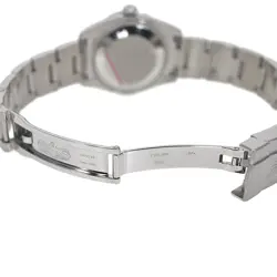 ROLEX WATCH 177200 OYSTER PERPETUAL AUTOMATIC BLACK PINK STAINLESS STEEL UNISEX