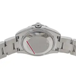 ROLEX WATCH 177200 OYSTER PERPETUAL AUTOMATIC BLACK PINK STAINLESS STEEL UNISEX