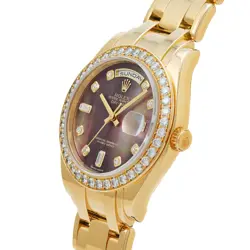 ROLEX Day-Date Pearlmaster 18948 Black shell/diamond 660268