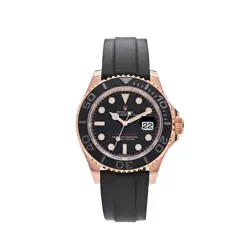 ROLEX YACHT-MASTER 116655 ROSE GOLD BLACK DIAL