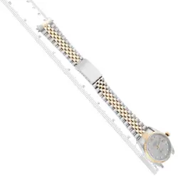 ROLEX DATEJUST 36 STEEL YELLOW GOLD DIAMOND DIAL MENS WATCH 16233