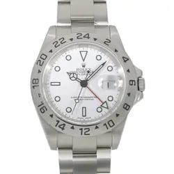 ROLEX EXPLORER II 16570 WHITE DIAL AUTOMATIC STAINLESS STEEL MEN’S WATCH